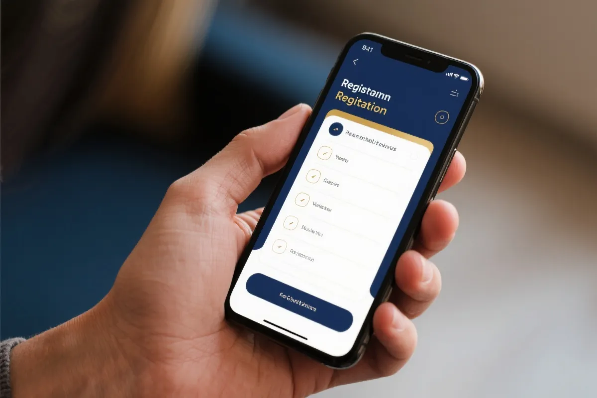 注册步骤示意图
