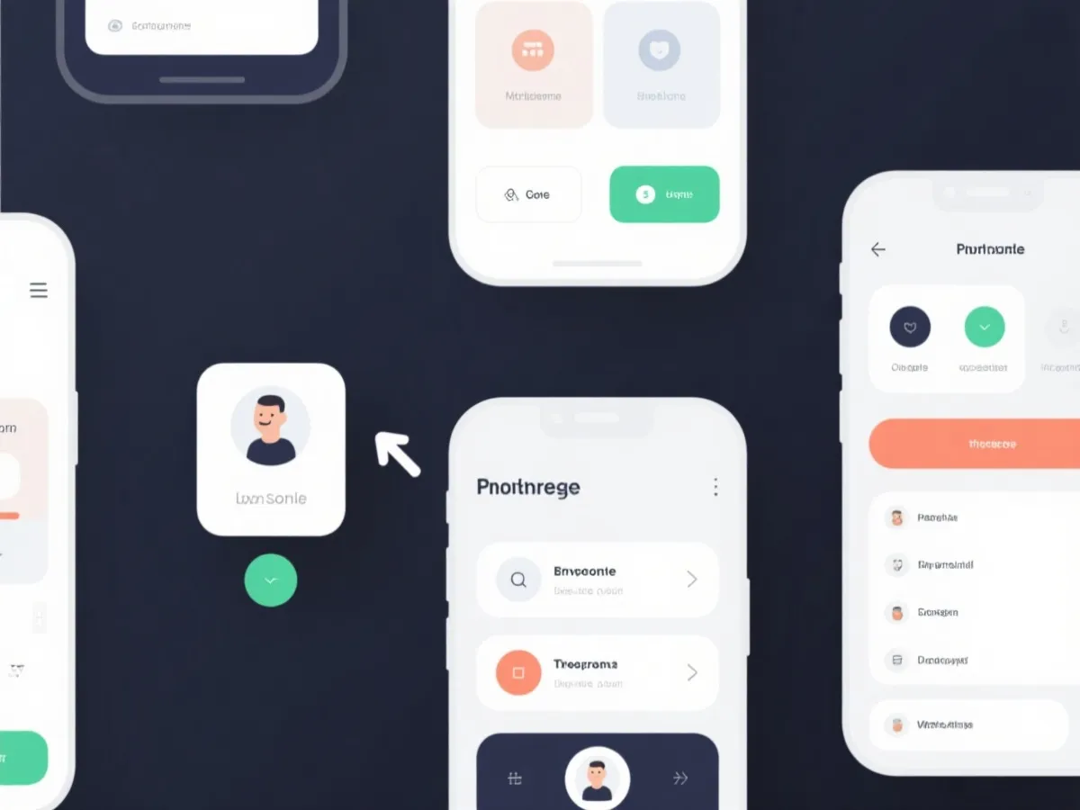 移动端玩法引导示意图